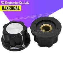 10 шт. шляпа MF-A02 потенциометра Ручка WH118/WX050 бакелитовая ручка медный сердечник внутреннее отверстие 6 мм