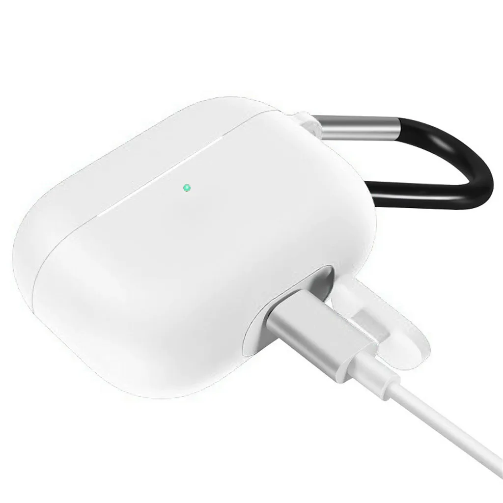Силиконовый защитный чехол для AirPods Pro 2019 беспроводные TWS Bluetooth наушники мягкий
