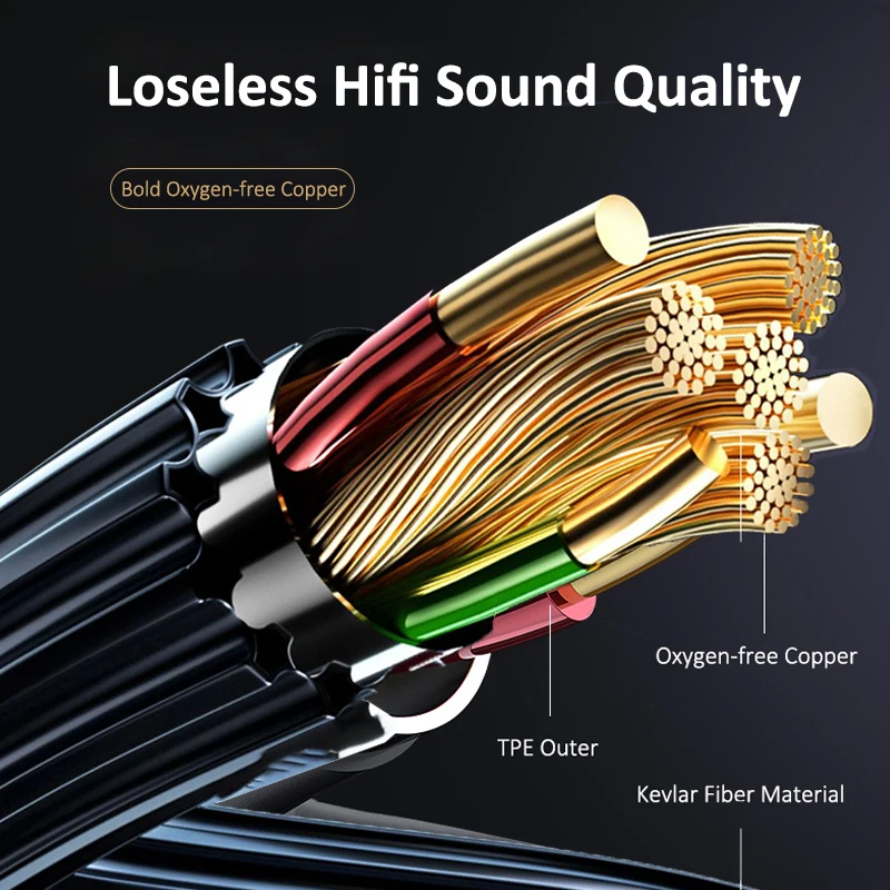 3.5mm Type C Wired Bass Earphone Sports Headphone Headset NC Fone De Ouvido Auriculares Casque Gamer Music 8 Core Hifi Microfone image_2