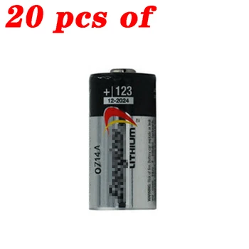 

20PC 123 Flashlight Water Meter Electrimeter GPS Camera Battery CR123A DL123A 3V Lithium Battery Made in USA