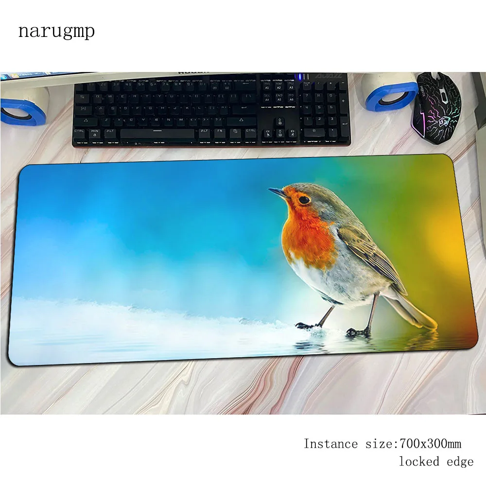 Birds mouse pad gamer Adorable mousepad 70x30cm rubber desk mat best gaming accessories pc keyboard mats oversized | Компьютеры и офис
