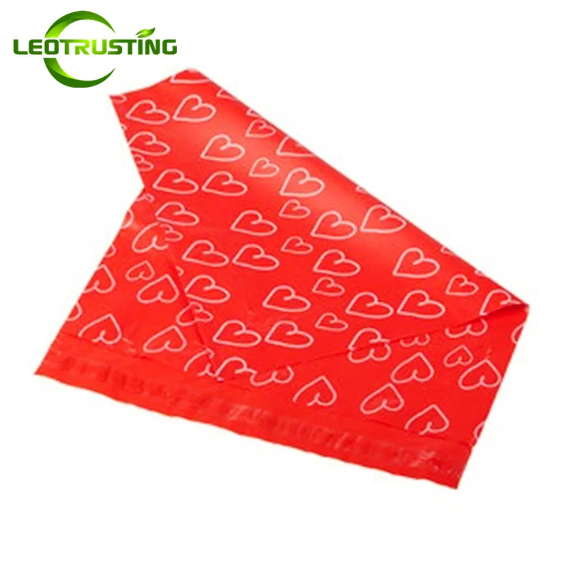 Leotrusting 50 шт./лот темно красная сумка конверт Love самоклеящаяся Курьерская с
