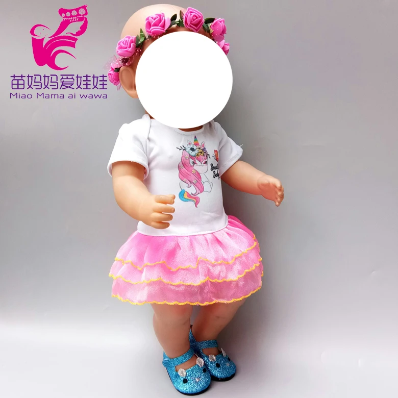 Одежда для куклы-младенца, штаны, рубашка, юбка-пачка для 1" 45 см, кукольная одежда, набор игрушек, одежда для детей, подарок для девочек