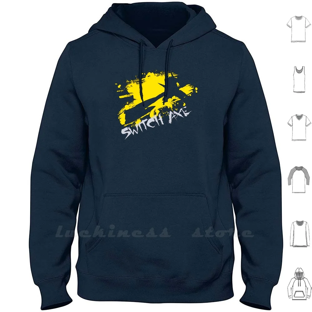 Mh4U Switch Axe (Serie Classe) Felpe Con Cappuccio Manica Lunga Monster Hunter 4 Ultimate Switch Axe Class