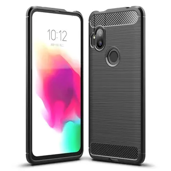 

50pcs/lot For Motorola Moto One Hyper Shockproof Rugged Brushed Soft TPU Armor Carbon Fiber Case For Motorola Moto One Hyper