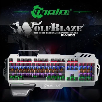 

USB Wired Gaming Keyboard PK900 104key RGB Mix Backlight LED Ergonomic Design Lightweight Game Playing Element