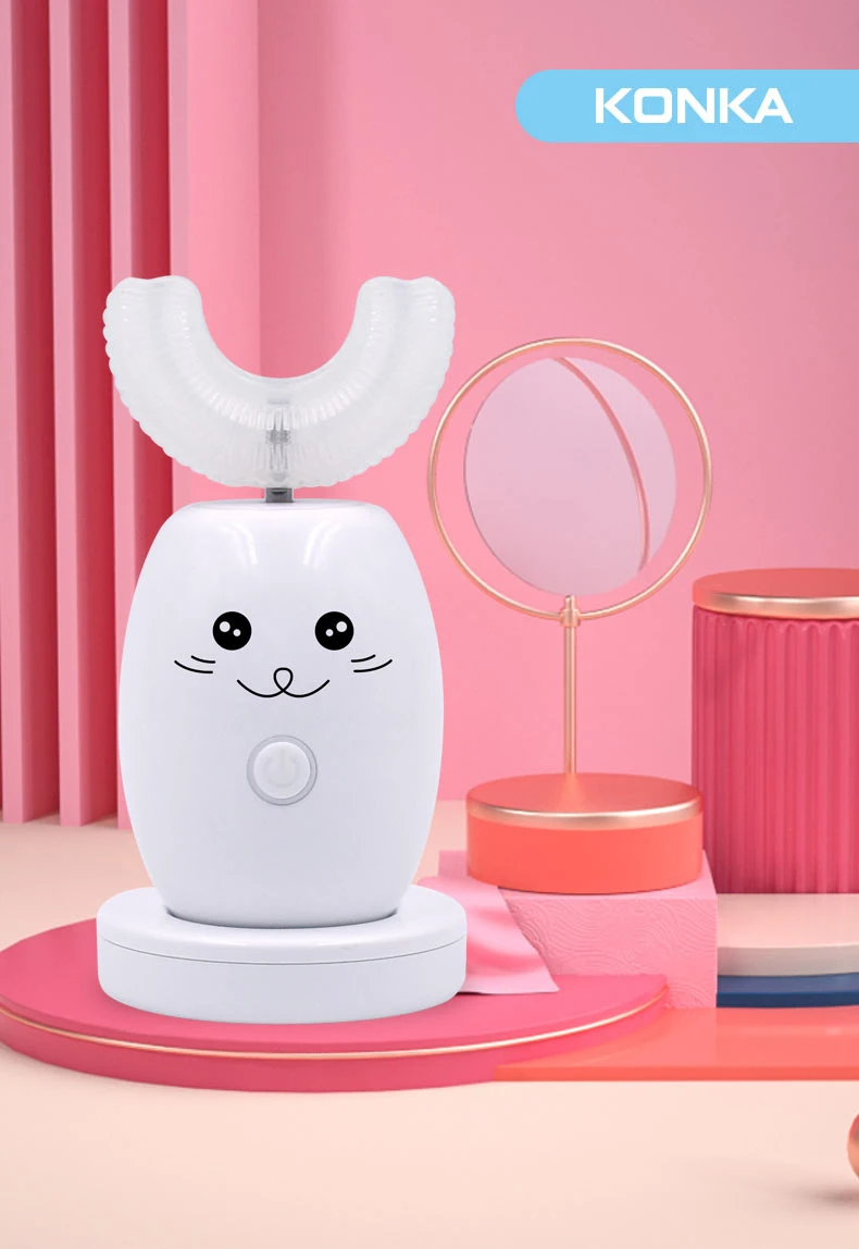 

KONKA Electric Toothbrush U-Shaped Wireless Charging Ultrasonic Automatic Toothbrush IPX7 Waterproof Three Clearing Modes