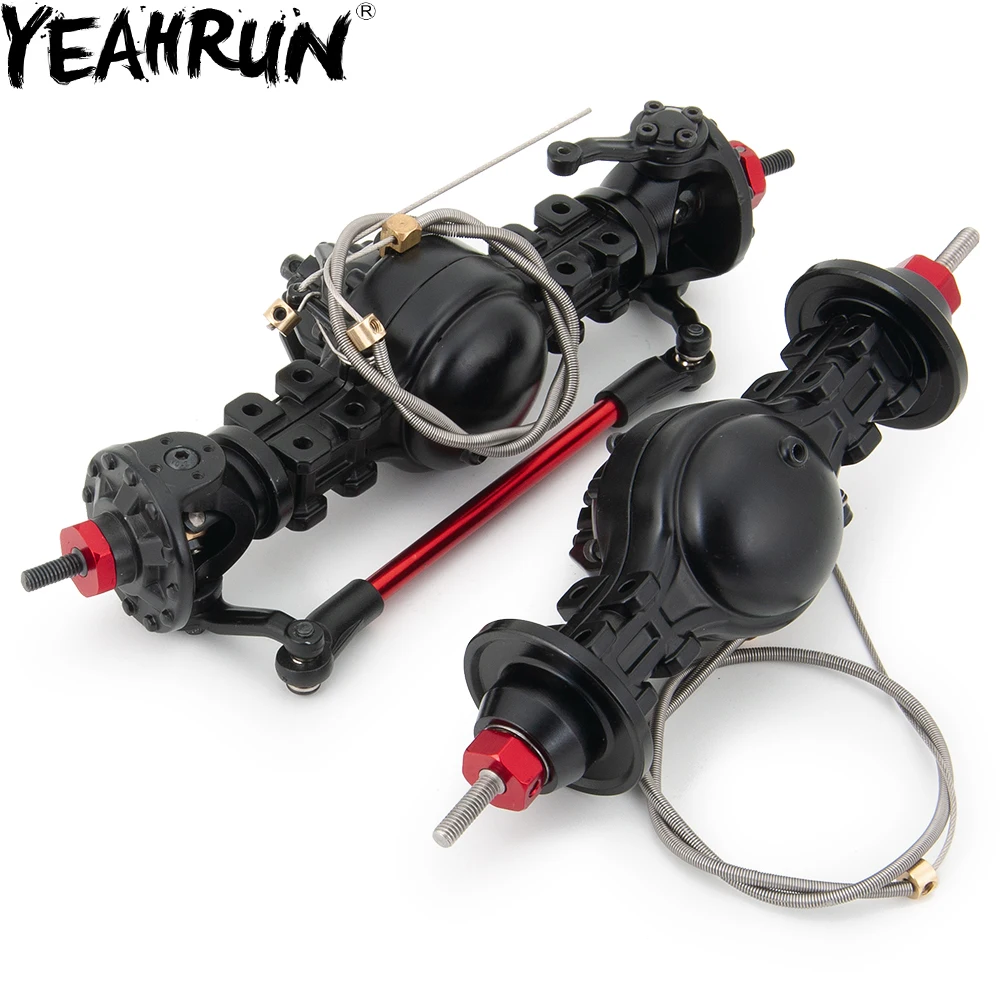 

YEAHRUN Metal Alloy Front/Rear Axle Differential Built-in Steel Gear For 1/14 Tamiya Tow Drag Truck RC Upgrade Parts