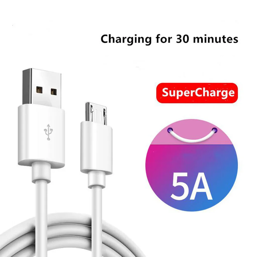 Кабель Micro USB 5A для быстрой зарядки и синхронизации данных адаптер Samsung Xiaomi Sony HTC LG