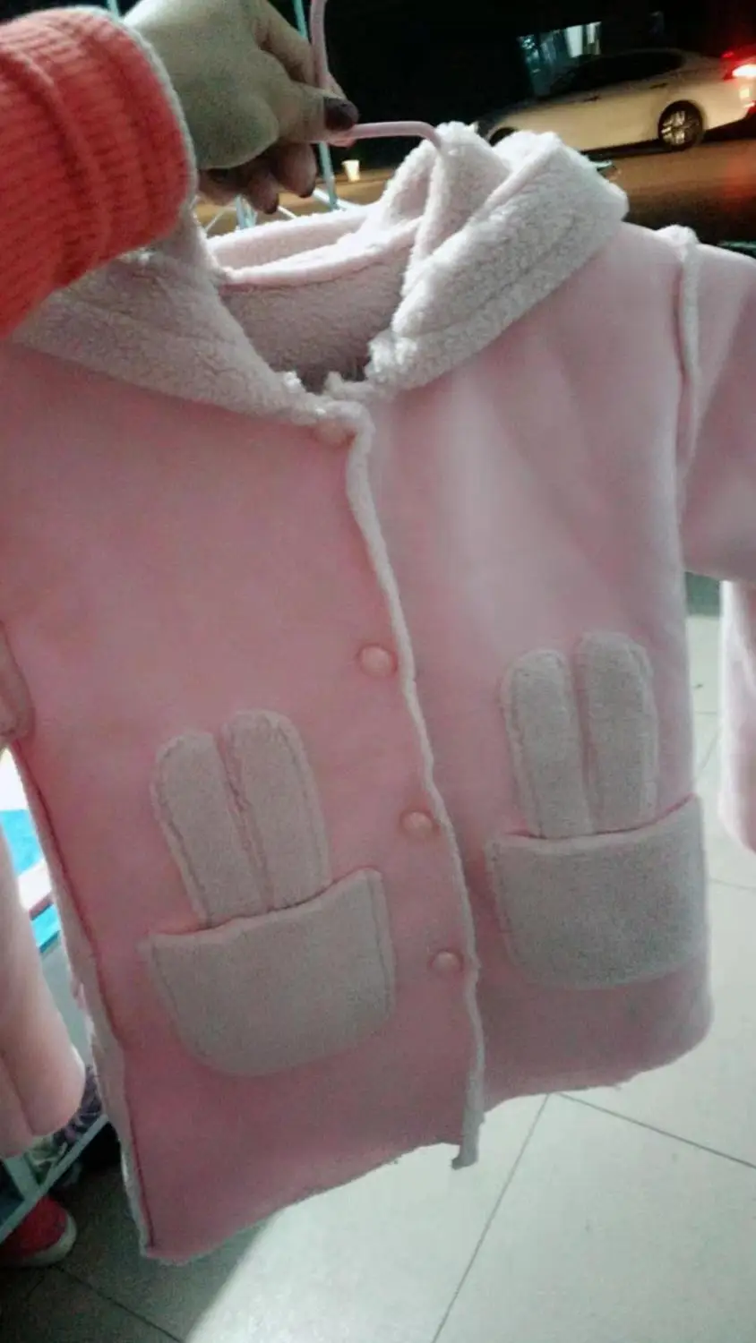 price cut toddlGirls Jackets Kids Coat rabbit Children Winter Outerwear & Coats Casual Baby Girls Clothes Aut