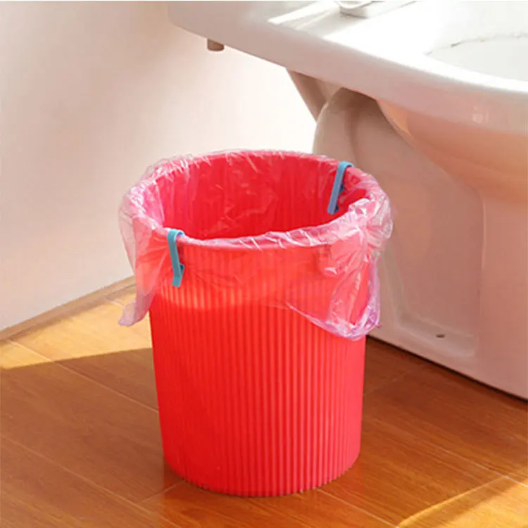 Новинка 10 шт. креативная пластиковая мусорная корзина с фиксированным зажимом, держатель с зажимом, нескользящая домашняя мусорная сумка с зажимом, случайный цвет