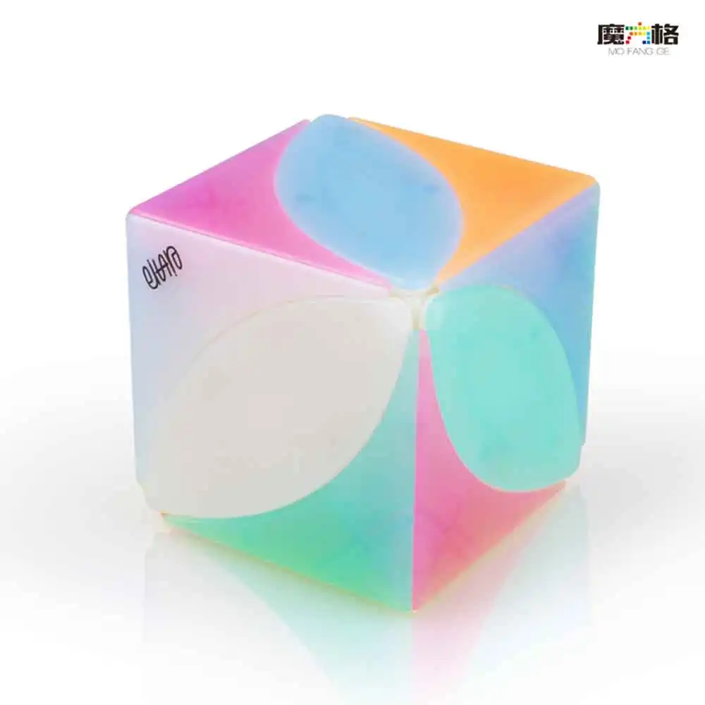 D-FantiX Qiyi Ivy Cube Stickerless Qiyi Mofangge Skewb Cube Leaf Jelly Cube Puzzle Toy 