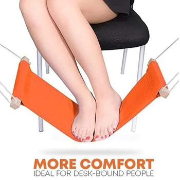 

Work Table Computer Desk Footrests Mini Portable Comfortable Relaxing Leg Hammock Adjustable Office Footrest Foot Hammock