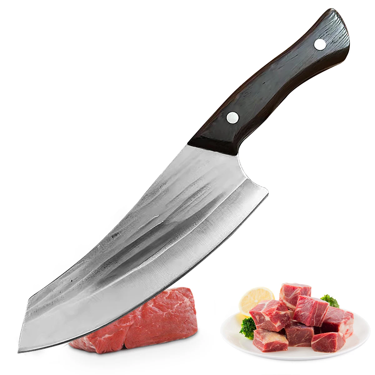 Boning Knife Stainless Steel Butcher Knife Cleaver Serbian Chef