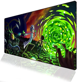 

Gaming Mousepad Anti-Slip Large Locking Edge Mousepad Mat Desktop Laptop Gaming Anime Rick Morty Keyboard Comfortable Mouse Pad