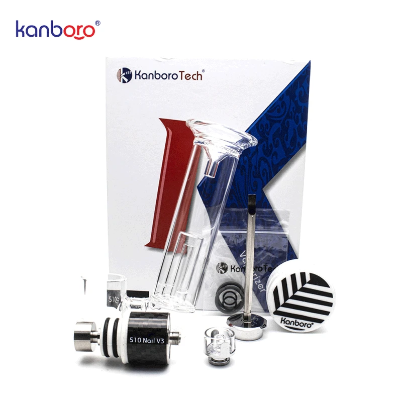 Kanboro 510 Nail V3 с кварцевым/титановым/керамическим зеркальным стеклянным фильтром Dab