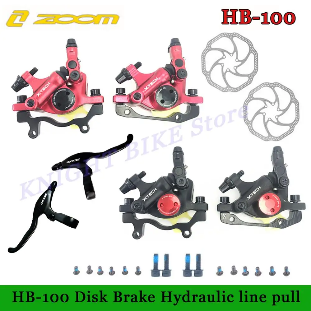 ZOOM MTB Road Line Pulling Hydraulic Disc Brake Calipers Front /& Rear