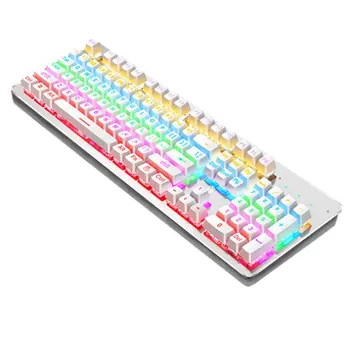 

K880 RGB LED Backlit Mechanical Gaming Keyboard with104 Keys -Linear and Quiet- Red Switches Fast Actuation