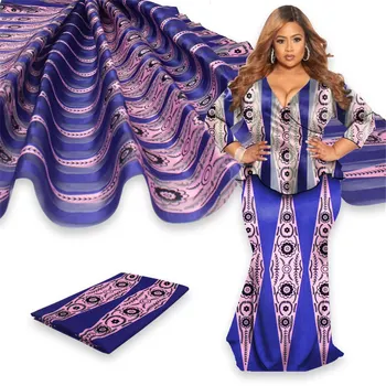 

African Organza Fabric High Quality african satin fabric Organza silk Wax pattern satin silk Lace For Nigerian Party dress WL109