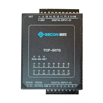 

Ethernet module 16-channel DI industrial acquisition control module ModbusRTU TCP UDP protocol IO unit 10M/100Mbps 7-30V DC 3W