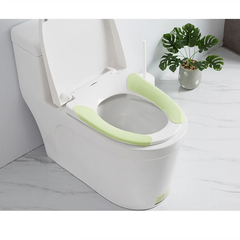 9 пар/лот красочные чехлы для сидений унитаза мягкие WC вставка подушка сидения из