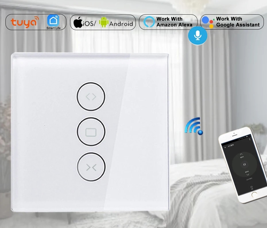 smart curtain for motorized blinds