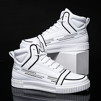 

2019 Summer Breathable High Quality Leather Comfortable Breathable Sneakers Running Tide Shoes couple lightweight black hip hop