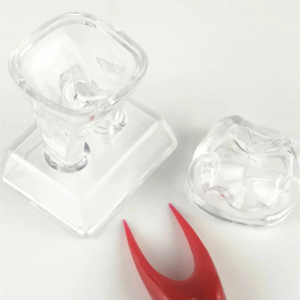 Съемная Хрустальная зубная модель зубов обучающая основа для моделирования твердых пластиковых зубов Зубная Молярная Модель протез