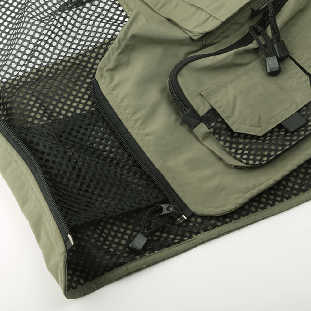 

Mutil Pocket Thin Breathable Fly Fishing Mesh Vest Outdoor Universal Size Gear