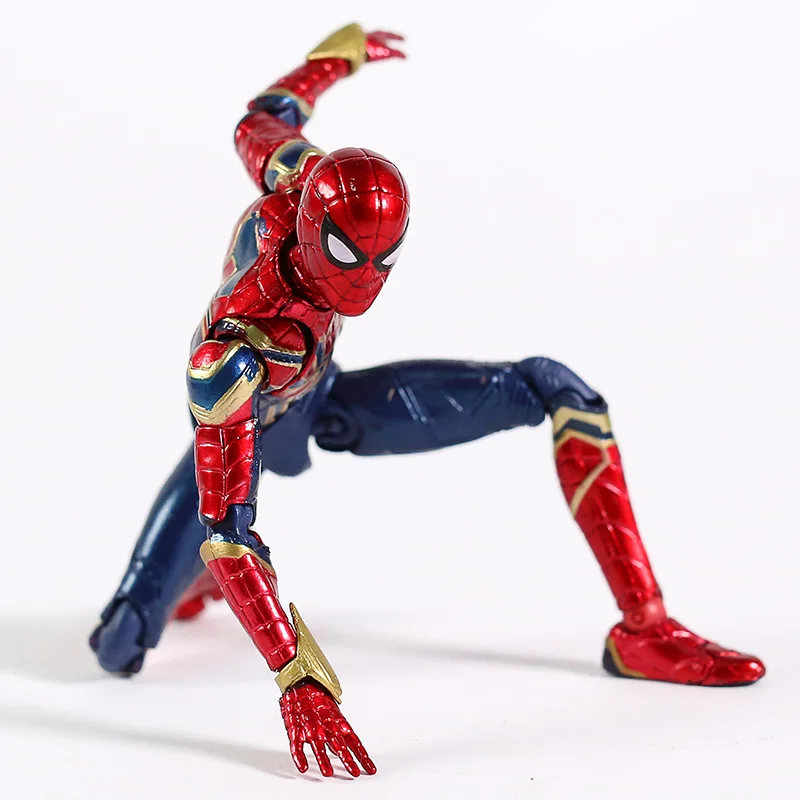 MAFEX 081 Мстители Бесконечность войны Человек-паук Железный Паук ПВХ фигурка Коллекционная модель игрушки