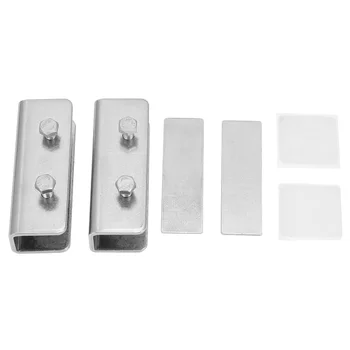 

2Pcs Aluminium Alloy Window Safety Lock Window Protective Lock Anti-Theft Protection Buckle Silver