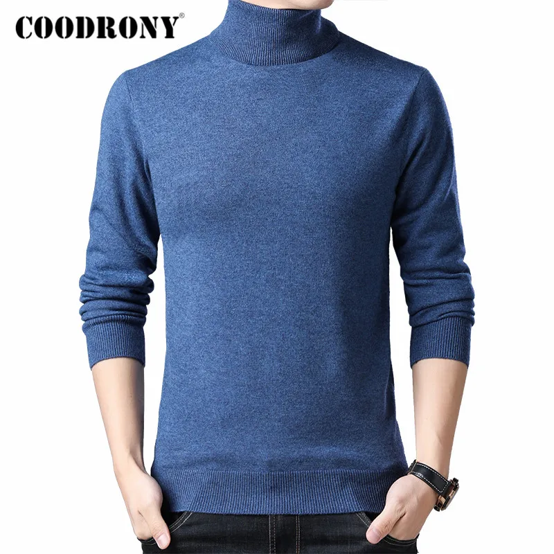 #Special Offers COODRONY Brand Turtleneck Sweater Men Winter Thick Warm Merino Wool Pullover Men Casual Pull Homme 2019 Cashmere Sweaters C3002