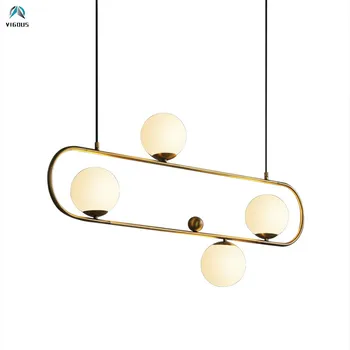 

Nordic Dining Table Gold / Black Metal E27 Led Pendant Light Hanging Lamp Luminarias Oval Adjustable Led Suspend Lighting
