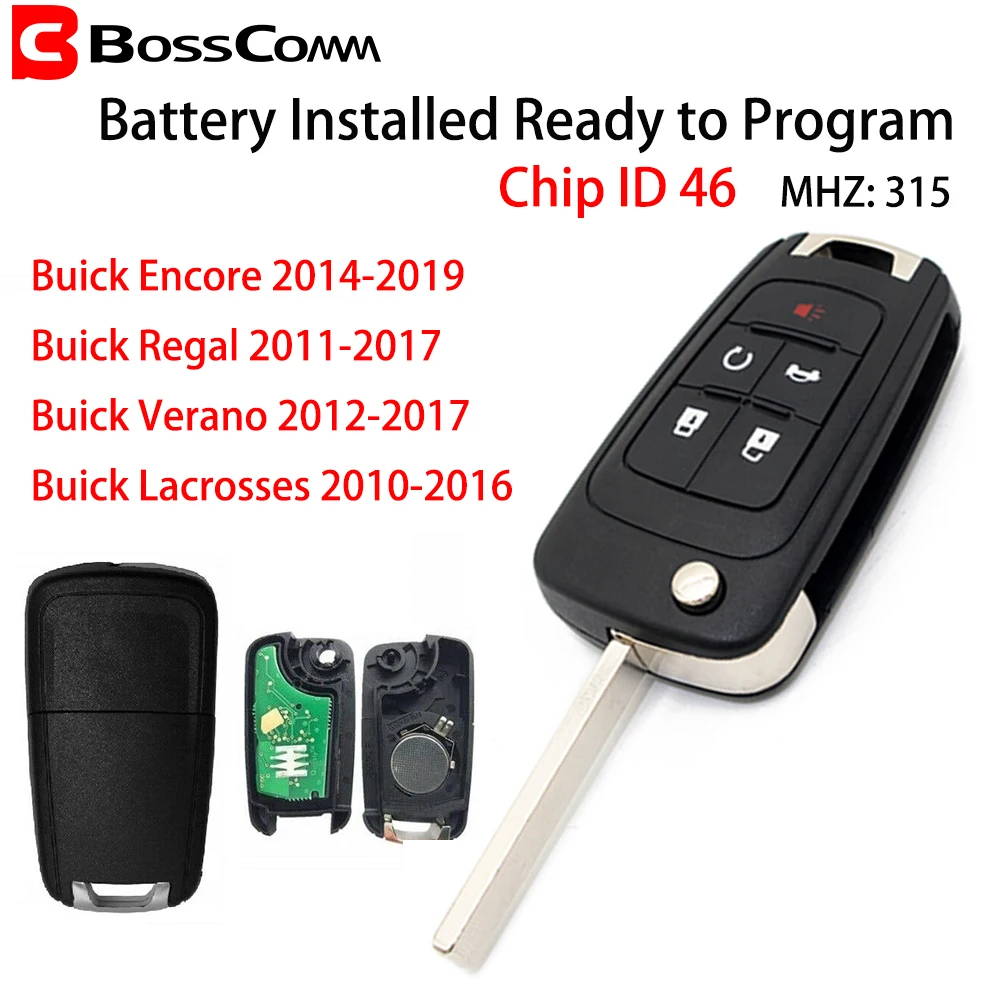 Bosscomm для Buick Королевский бис автомобильный брелок 2012 2013 2014 2015 2016 2017 пульт Verano Lacrosses