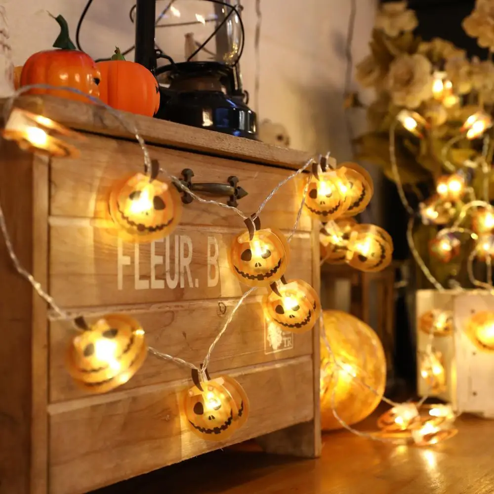

HiMISS LED Orange Pumpkin Shape String Light for Halloween Party Decoration