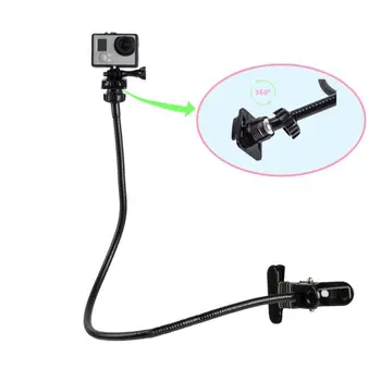 

Gooseneck Camera Mount Adjustable Extension Clamp For GoPro Action Cameras