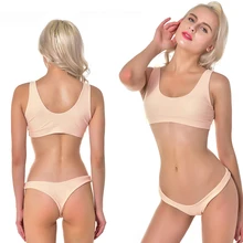 Купальный костюм с подушечкой на груди, пляжный, дышащий, без стальной поддержки, раздельный, с бюстгальтером, для плавания, для женщин, s, купальники