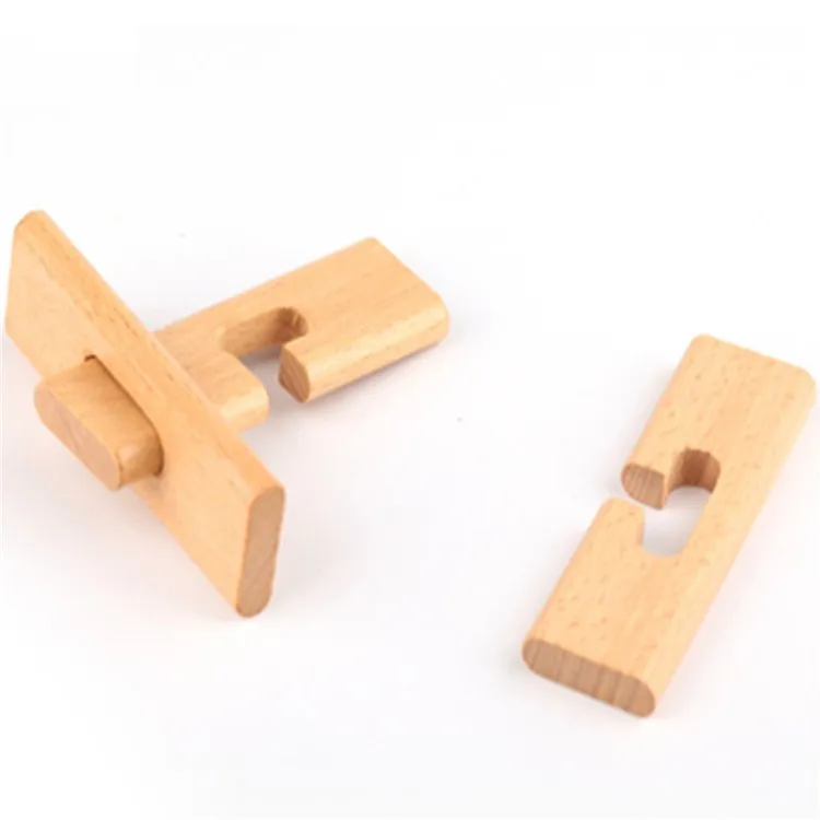T-коннектор Burr Puzzle Luban Lock деревянный взрослый разблокировка традиционные образовательные классические повседневные развивающие игрушки оптом