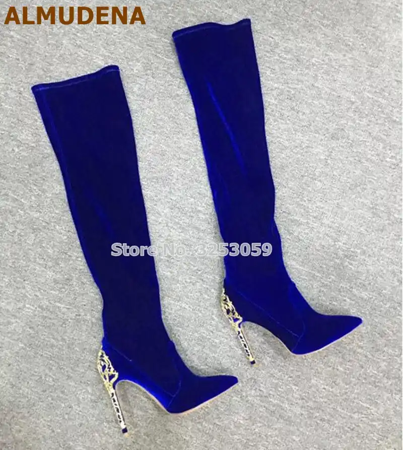 velvet dress boots
