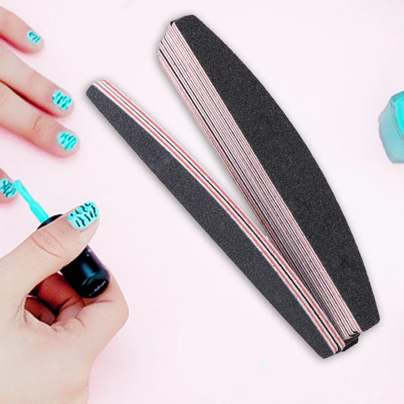 

100/180 Nail Art Buffer File Professional File Pack Nail File Set Block Sanding Pedicure Manicure Care Makeup Tools New