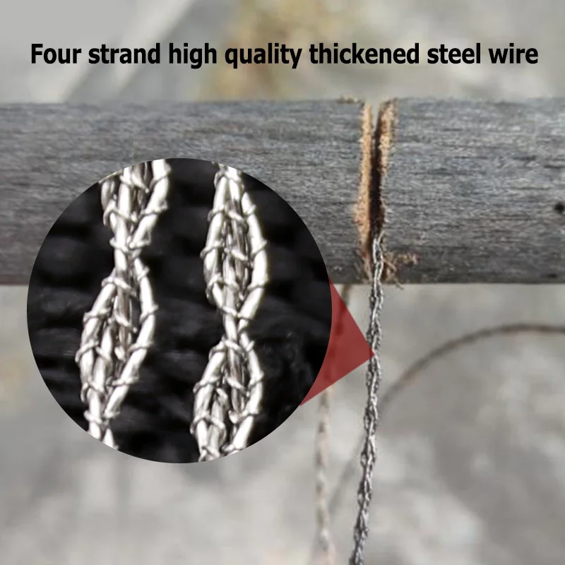 Outdoor Camping Stainless Steel Wire Saw Emergency Survival Hand Chain Saw Safety Survival Fretsaw ChainSaw