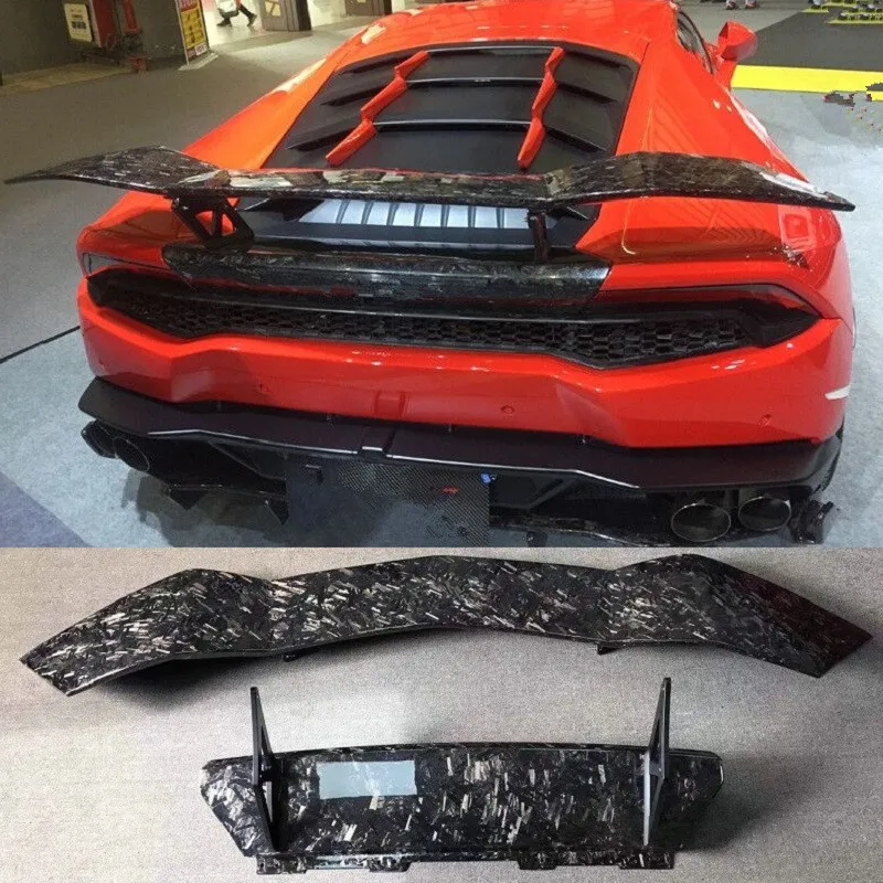 Задний спойлер из кованого углеродного волокна подходящий для Lamborghini Huracan LP610 |