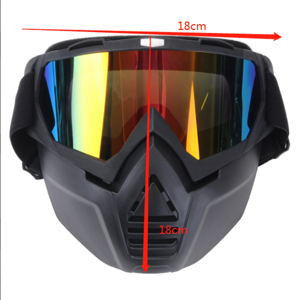 Съемные мотоциклетные тактические очки для лица, маска для мотоциклистов, защита от ветра, защита от пыли, гоночный велосипедный шлем, защитные очки, маска с защитой от ультрафиолета
