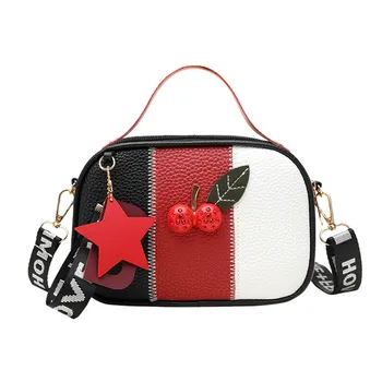 

Fashion Casual Mixed Colors Messenger Crossbody Bag Handbag Shoulder Bags Beach Bag Single Should Bags Cherry Tote Crossbody