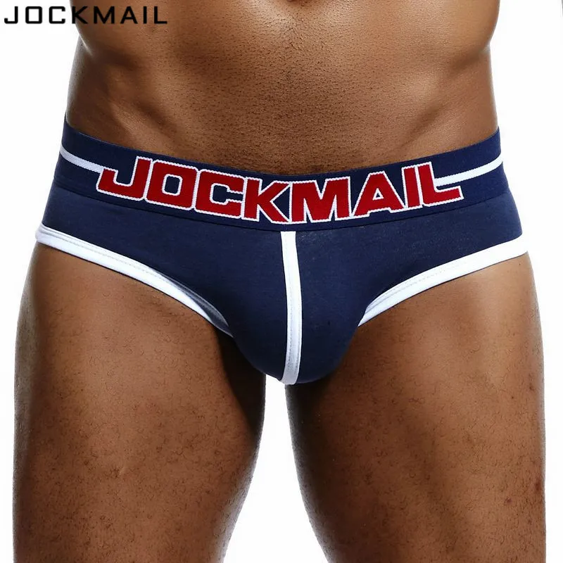Трусы брифы JOCKMAIL мужские с мешочком для пениса Брендовое нижнее белье хлопковая