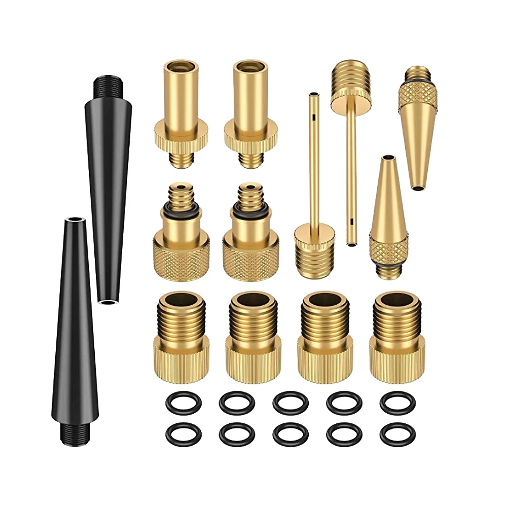 1 Set Valve Adapter Copper Prime Durable Sturdy Bike Parts Pump Needle Converter Valve Adapter For Bicycle Bike Cycling Bike