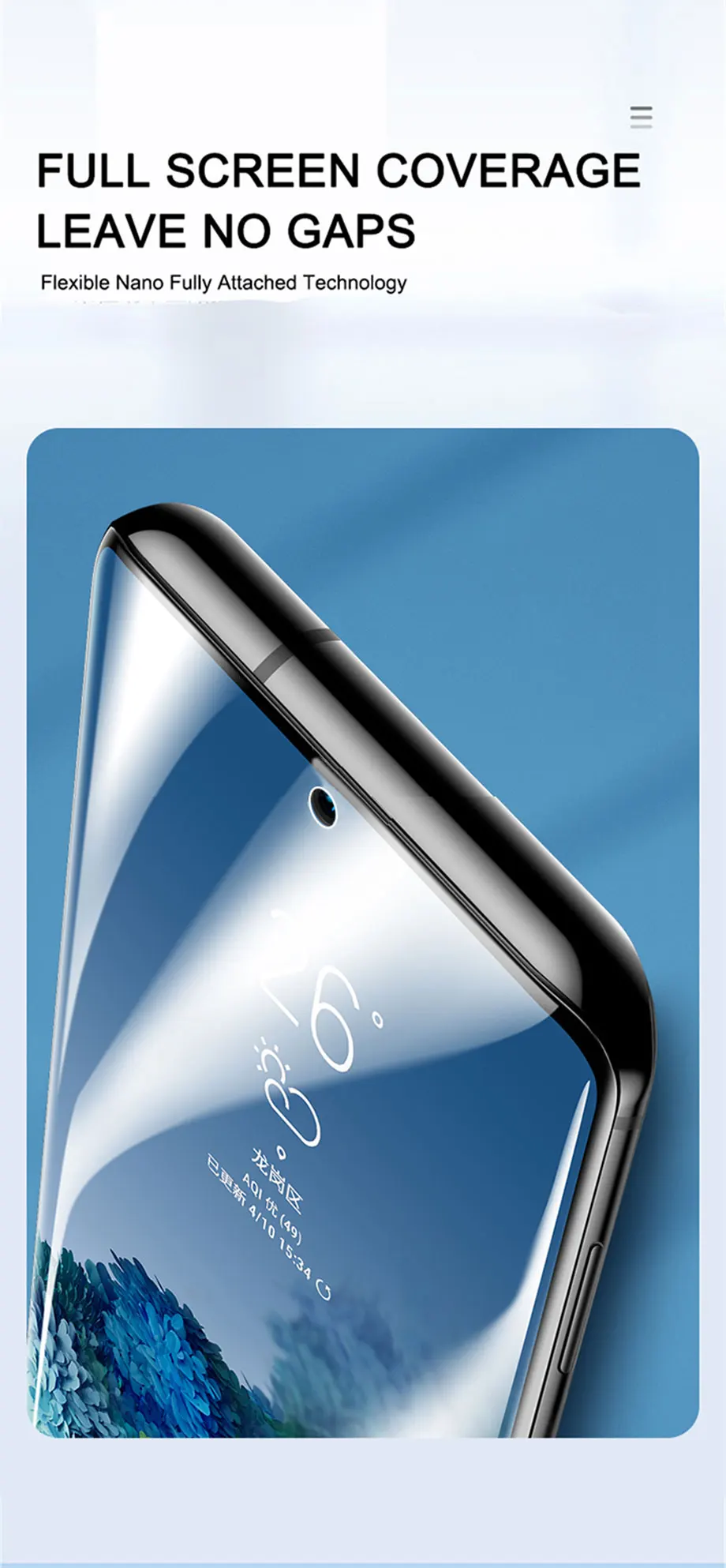 Protective Hydrogel Film Screen Protector For Samsung Galaxy S20 S10