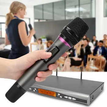 

MD-7100 Professional Wireless Handheld Microphone Digital Mic Set Noise Reduction Intelligent Mute Microphone UHF640-690mhz