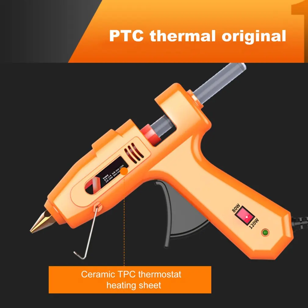 40 Вт термоплавкий клеевой пистолет тепловые пушки для DIY ручной работы игрушки ремонтные Инструменты Электрические термоклеевые пистолеты с клеевыми палочками