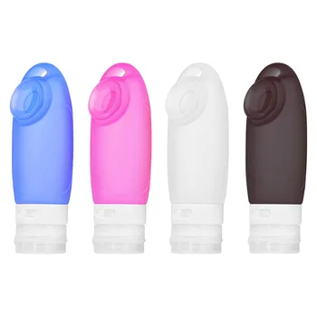

1pc Portable Travel Refillable Silicone Bottle Lotion Shampoo Cosmetic Empty Squeeze Container